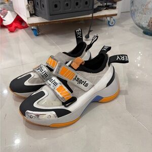 Palm Angels Black and Orange Sneakers